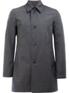 Herno Single-breasted Coat, Size: 52, Blue, Cotton/polyester