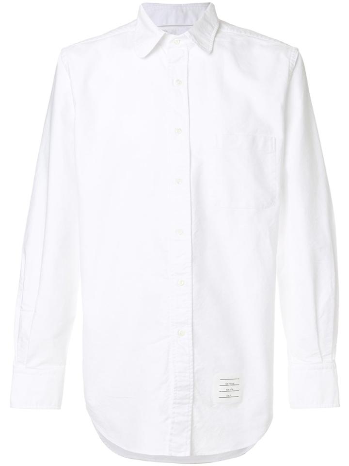 Thom Browne Round Collar Shirt - White