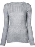 Cityshop Ribbed Jumper, Women's, Grey, Tencel/wool