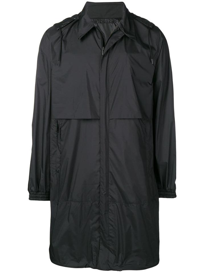 Prada Technical Light Raincoat - Black