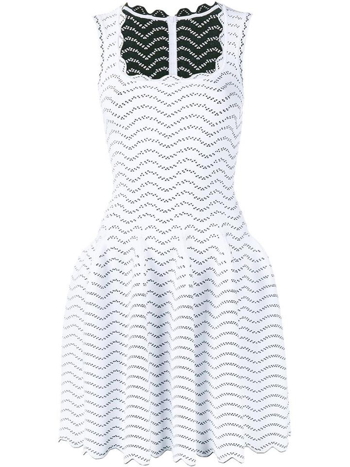 Alaïa Sleeveless A-line Dress, Women's, Size: 40, White,