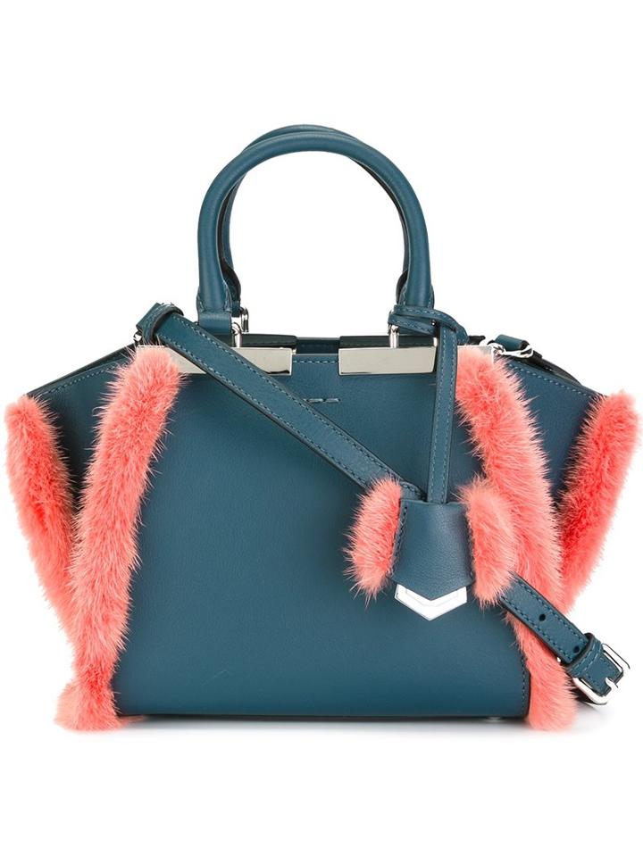Fendi Mini '3jours' Crossbody Bag, Women's, Blue