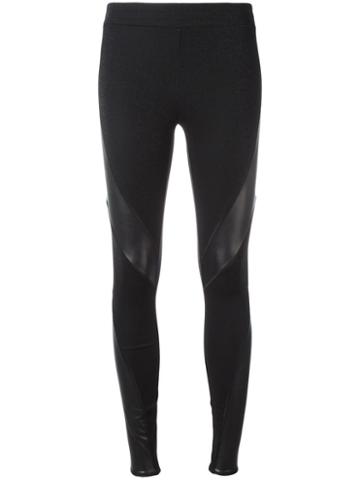 8pm Contrast Leggings, Women's, Size: Large, Black, Polyamide/viscose/polyester/spandex/elastane