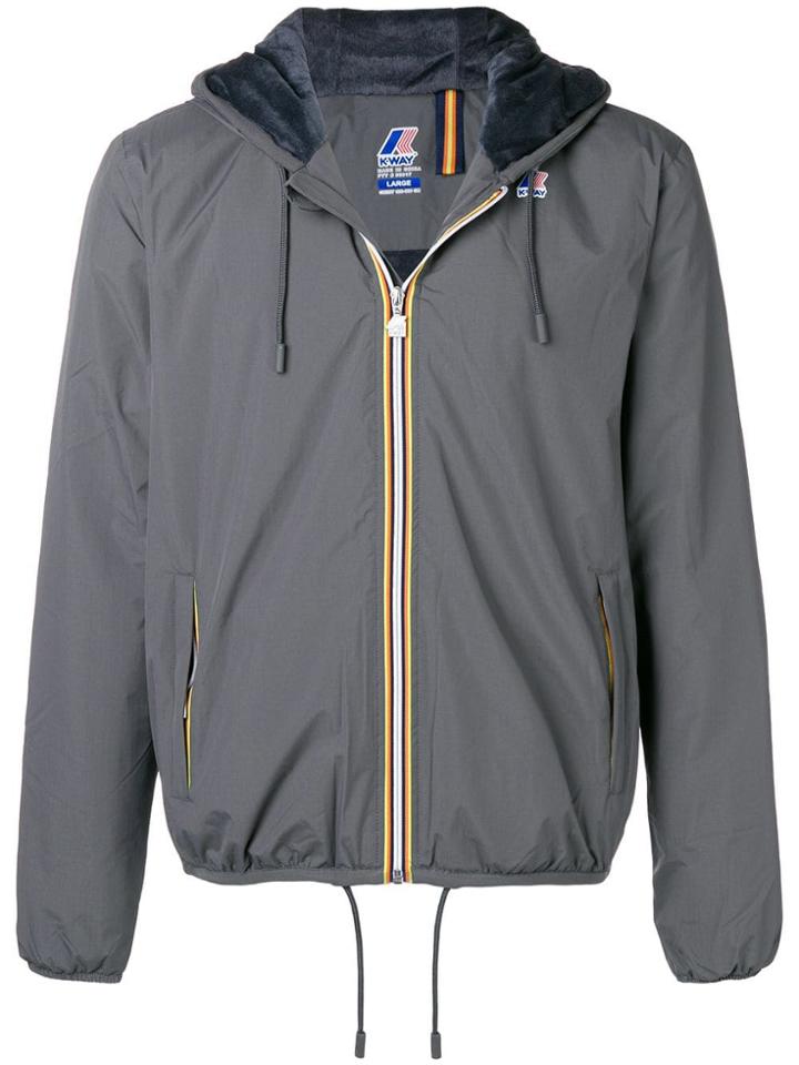 K-way Zipped Hooded Jacket - Grey