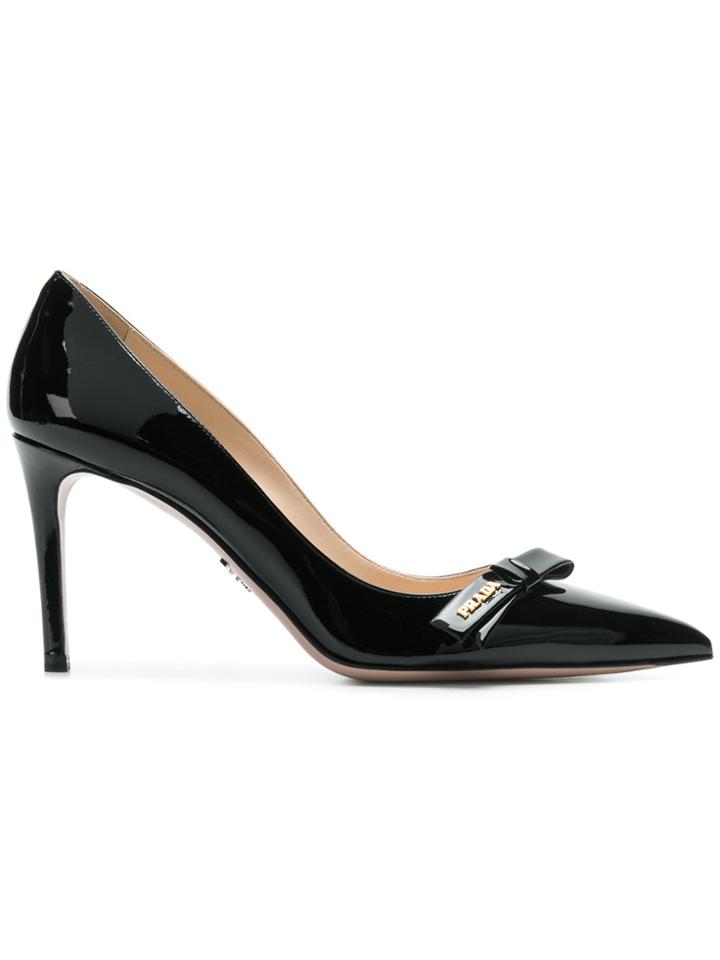 Prada Bow Detail Pumps - Black