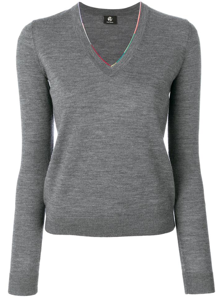 Ps By Paul Smith V-neck Jumper - Grey
