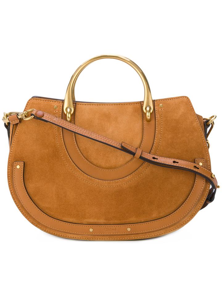 Chloé Pixie East-west Medium Tote Bag - Brown
