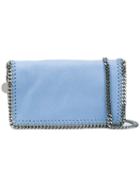 Stella Mccartney Chain Trim Crossbody Bag, Women's, Blue, Polyurethane