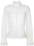 Philosophy Di Lorenzo Serafini - Lace Detail Shirt - Women - Cotton/polyamide/viscose - 38, Nude/neutrals, Cotton/polyamide/viscose