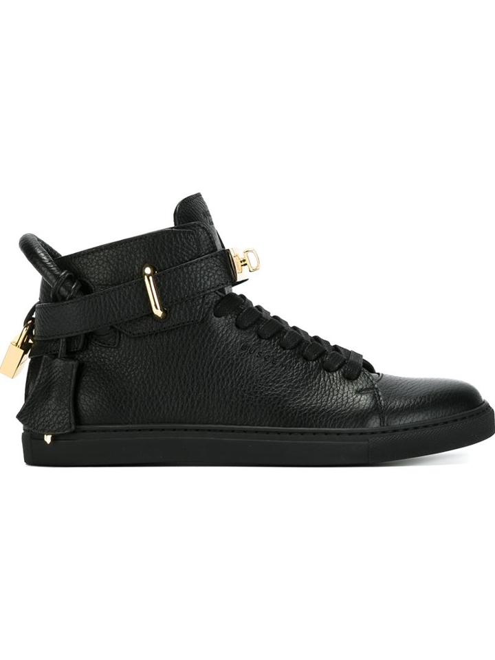 Buscemi Clasp Detail Lace-up Sneakers