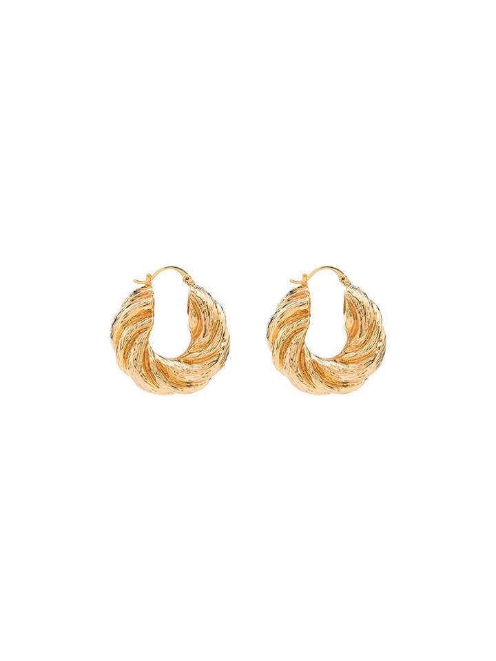Rejina Pyo Gold Plated Twist Hoop Earrings