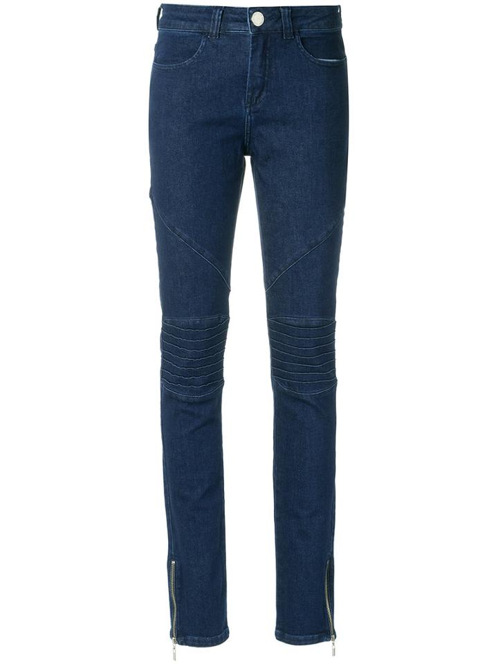 Olympiah - Denim (blue) Skinny Trousers - Women - Cotton - 36, Cotton