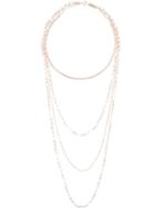 Isabel Marant Rose Gold-tone Four-loop Chain Necklace - Metallic