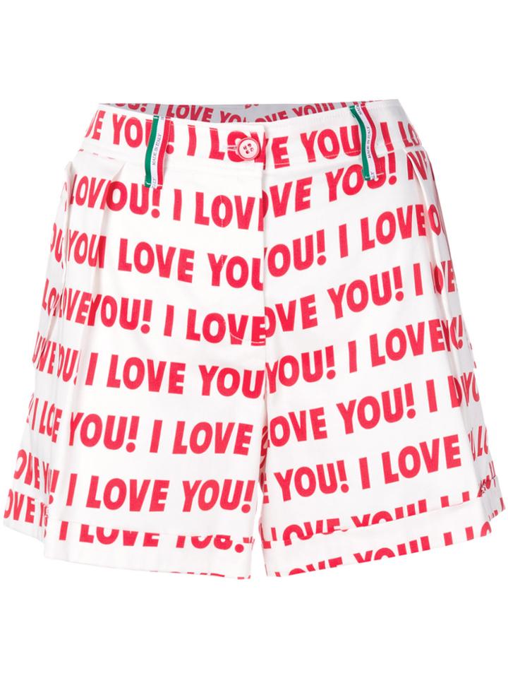 Blugirl Printed Short Shorts - Red