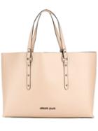 Double Handles Large Tote - Women - Polyester/pvc - One Size, Nude/neutrals, Polyester/pvc, Armani Jeans