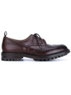 Trickers Classic Brogue Shoes, Men's, Size: 10, Brown, Leather/rubber