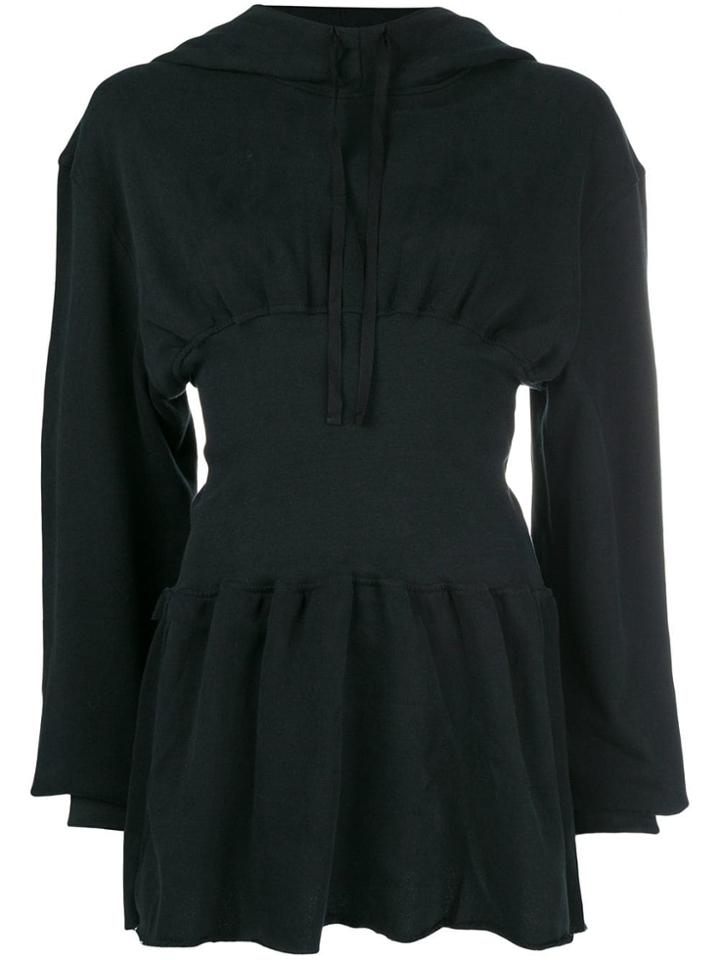 Ann Demeulemeester Hooded Corset Dress - Black