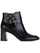 Tod's Buckled Ankle Boots - Black