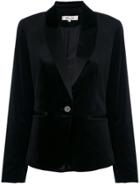 Dvf Diane Von Furstenberg Velvet Tuxedo Blazer - Black