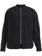 Juun.j Zipped Denim Shirt - Black