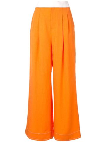 Comme Moi Wide Leg Trousers - Orange