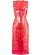 Christopher Kane Plastic Lace Dress - Red
