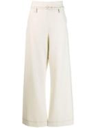 Marni Belted Wide Leg Trousers - White