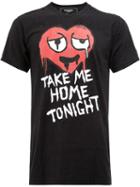 Dom Rebel Take Me Home Tonight T-shirt, Men's, Size: Large, Black, Cotton