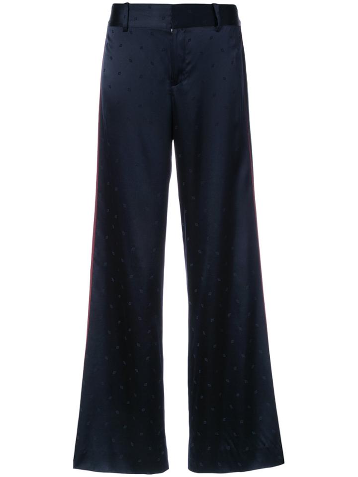 Derek Lam 10 Crosby Wide Leg Pajama Pant - Blue