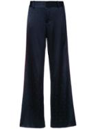 Derek Lam 10 Crosby Wide Leg Pajama Pant - Blue