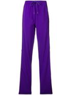 No21 Contrasting Stripes Trousers - Pink & Purple