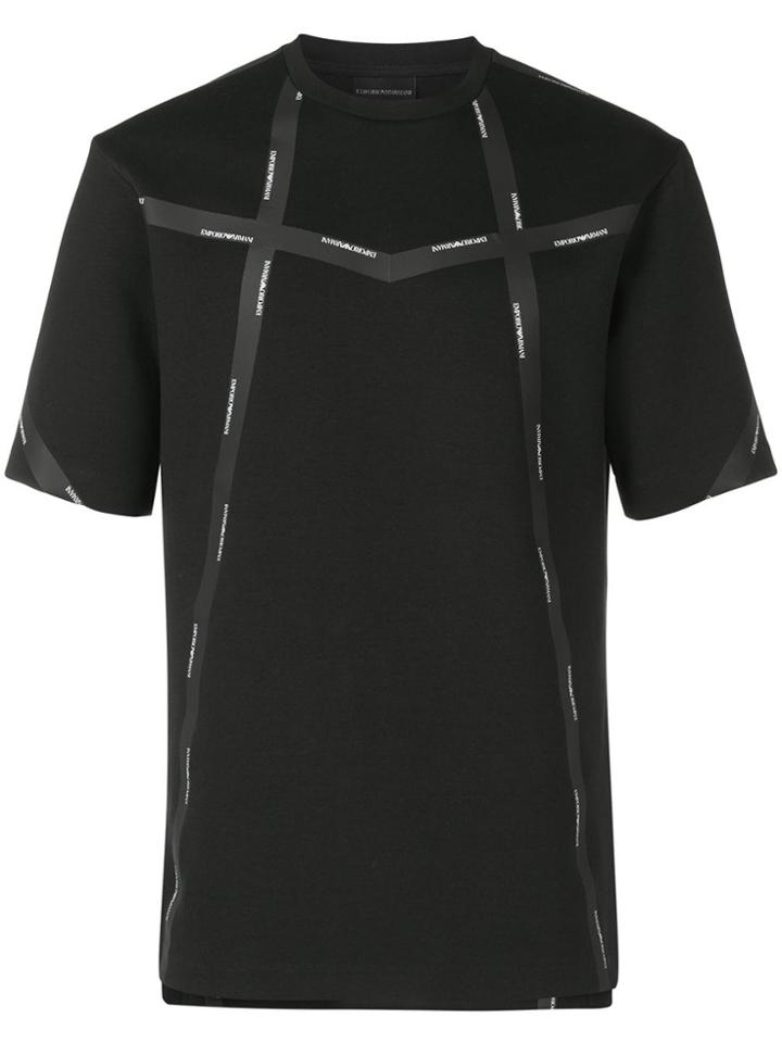 Emporio Armani Logo Tape T-shirt - Black