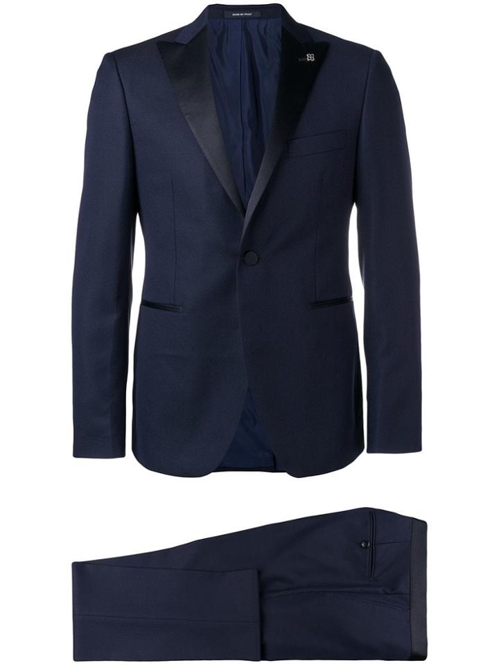 Tagliatore Two Piece Smoking Suit - Blue