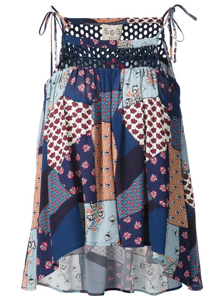 Sea Patchwork Cami Top