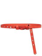 Fendi Skinny Wrap Belt - Red