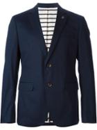 Michael Kors Two Button Blazer, Men's, Size: 40, Blue, Cotton/spandex/elastane