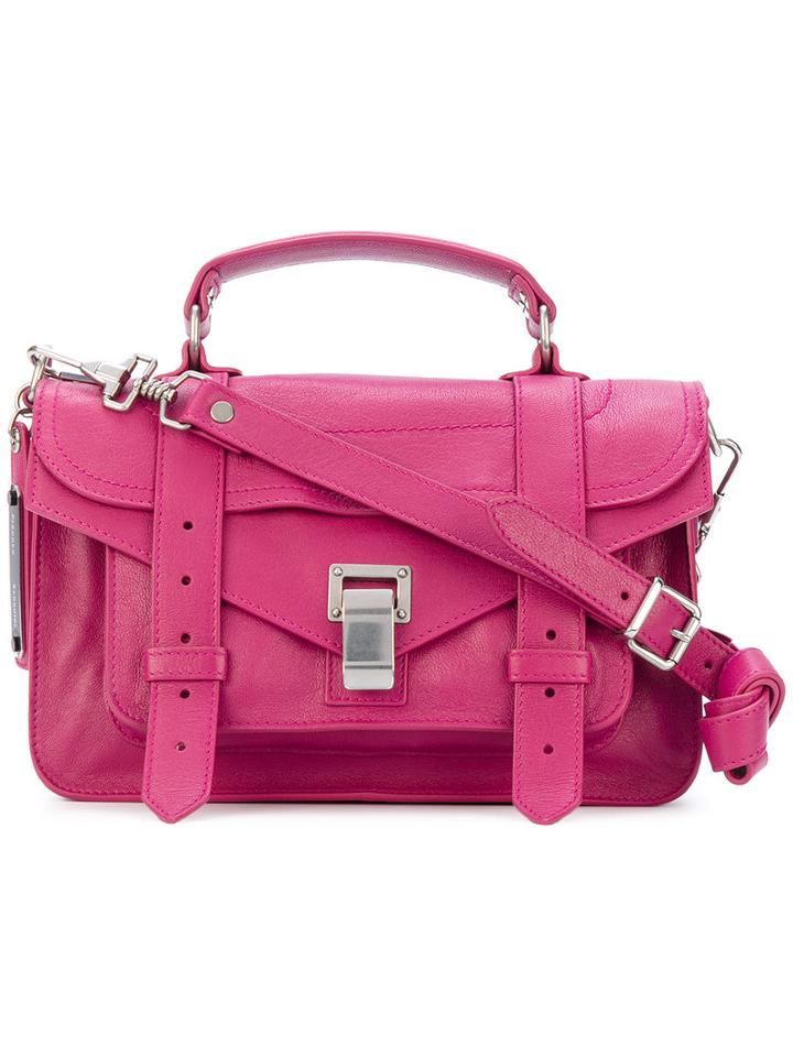 Proenza Schouler - Ps1 Tiny Satchel - Women - Lamb Skin - One Size, Pink/purple, Lamb Skin