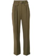 A.p.c. Tailored Straight Trousers - Green
