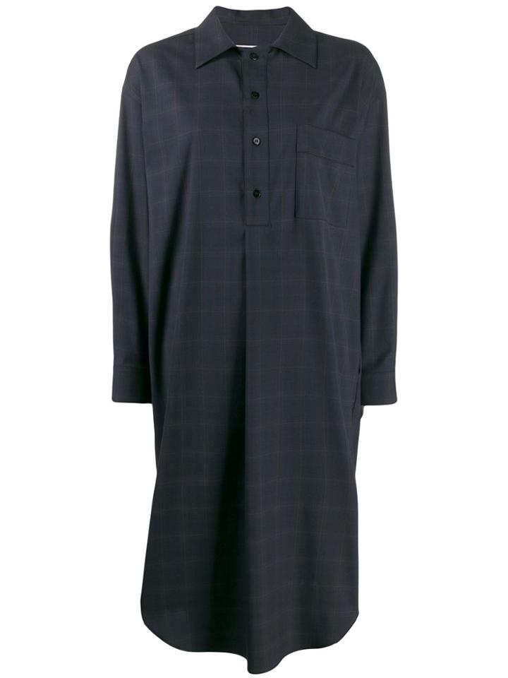 Maison Margiela Checked Shirt Dress - Black