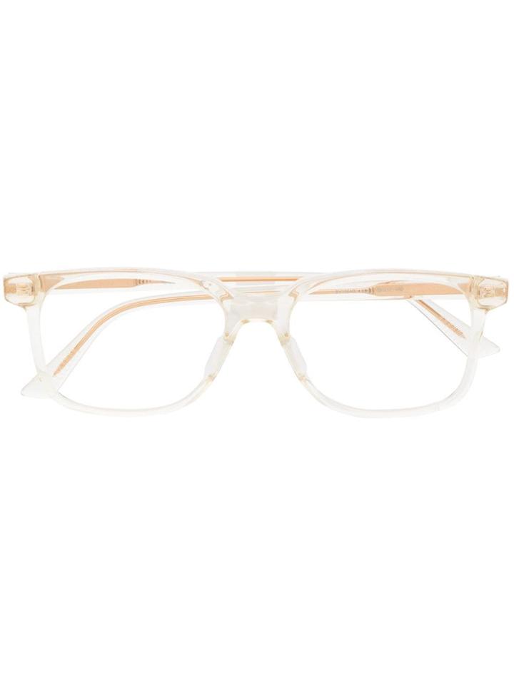 Bottega Veneta Eyewear Square Clear-frame Glasses - Neutrals