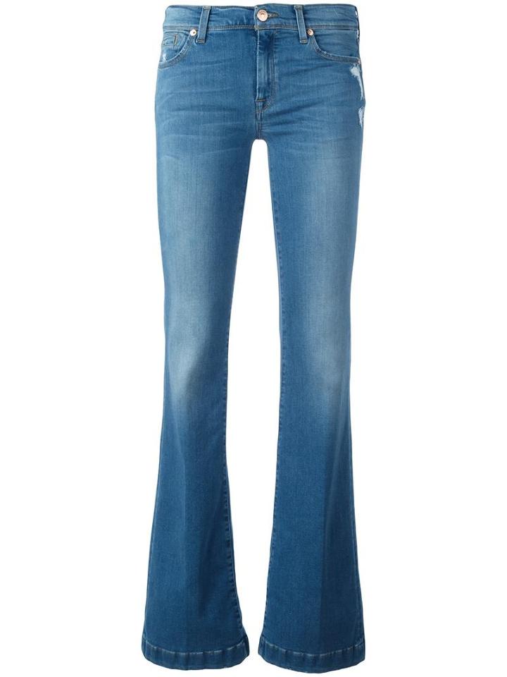 7 For All Mankind 'charlize' Jeans, Women's, Size: 27, Blue, Modal/cotton/polyester/spandex/elastane