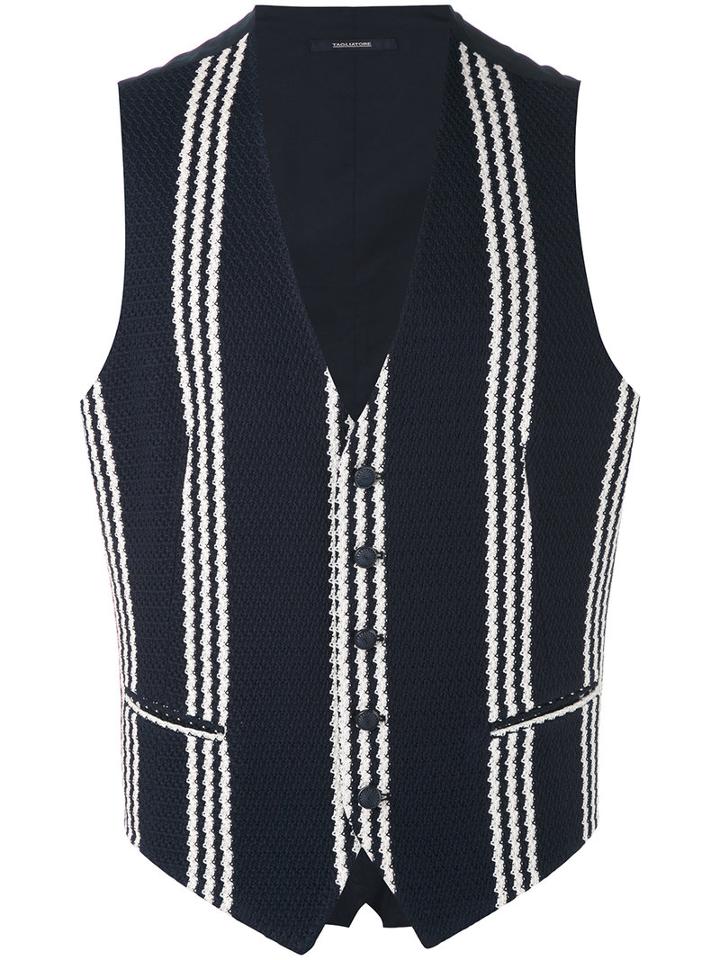Tagliatore - Brian Vest - Men - Cotton - 46, Blue, Cotton