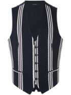 Tagliatore - Brian Vest - Men - Cotton - 46, Blue, Cotton