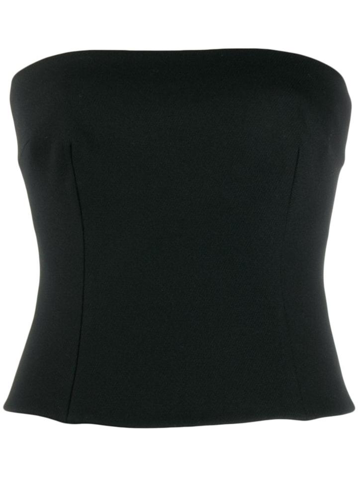 Prada Bustier Cropped Top - Black