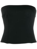 Prada Bustier Cropped Top - Black