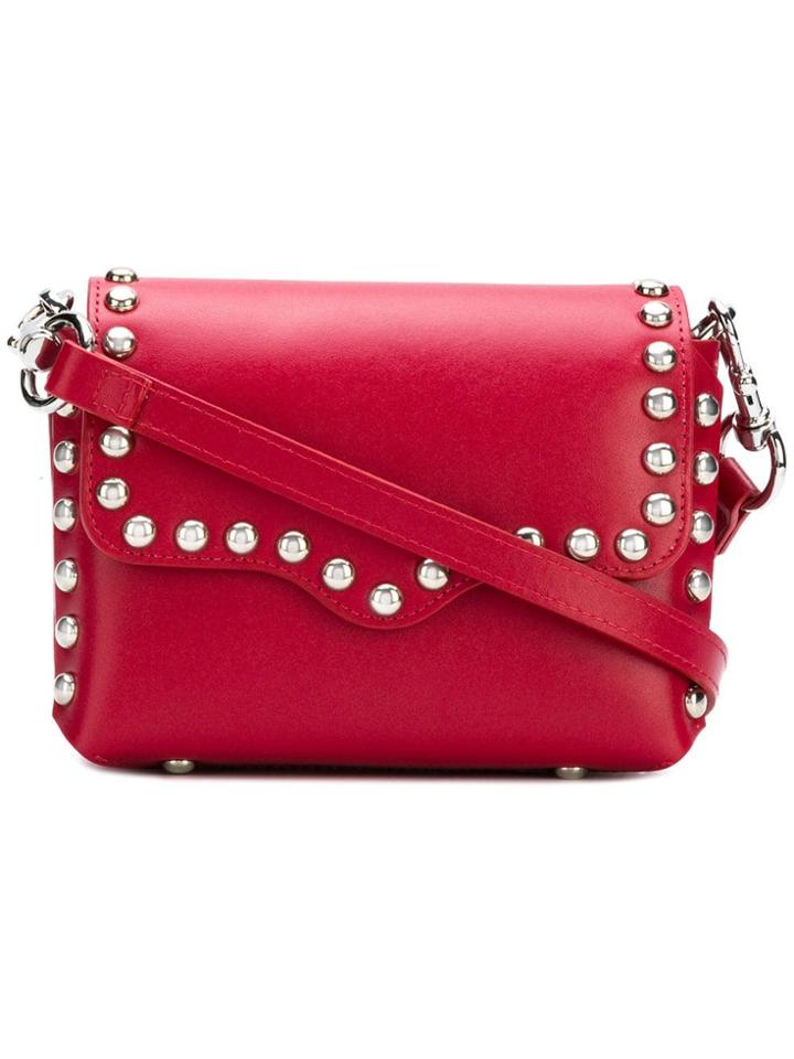 Rebecca Minkoff Studded Crossbody Bag - Red
