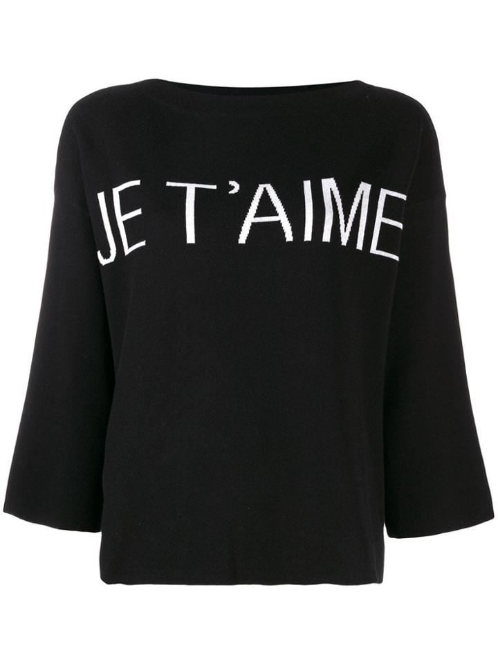 Twin-set Graphic Jumper - Black