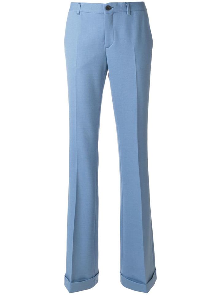 Miu Miu Bootcut Tailored Trousers - Blue