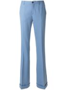 Miu Miu Bootcut Tailored Trousers - Blue