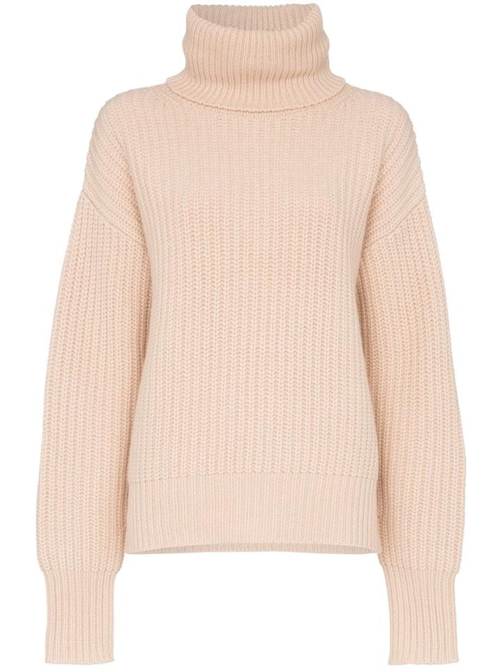 Joseph Roll-neck Chunky Sweater - Neutrals